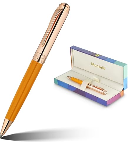 Amazon | Conklin Endura デコクレストローラーボールペン オレンジ色