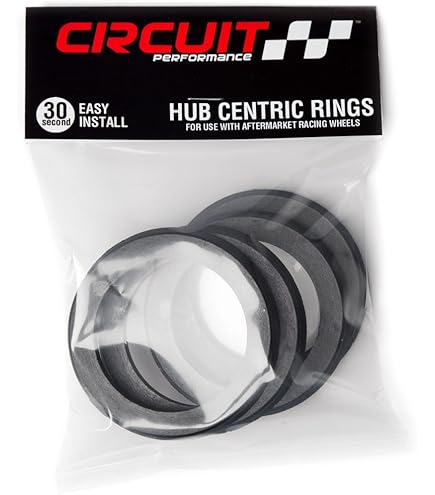 Set Of 4 Hub Centric Rings  73mm To 66.56mm, Black Polycarbonate For Wheel  Vibration Reduction Wheel Hub Centric Adapters