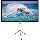 4K対応 プロジェクタースクリーン 自立式 携帯型 三脚式 屋内屋外兼用 最大100型 16:9 視野角160° 防しわ加工 お手入れ簡単 (価格は品質に等しいます)