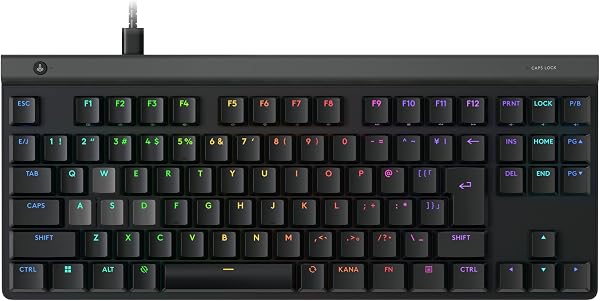 【Amazon.co.jp限定】Logicool G ラピッドトリガー G515 RAPID TKL 薄型 ゲーミングキーボード G515-TKL-RTBKd アクチュエーションポイント 調整可能 日本語配列 押下圧 35g 有線 テンキーレス 磁気式アナログスイッチ ロープロファイル LIGHTSYNC RGB キーボード 国内正規品※Amazon.co.jp限定 壁紙ダウンロード付き - 1