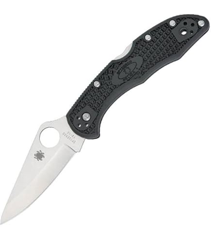 Amazon | スパイダルコ(Spyderco) エンデラ ブラック ブルーライン 半