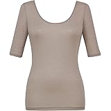 Amazon 五分袖 ｔシャツ レディース インナー トップス シンプル 夏 Tシャツ カットソー 通販