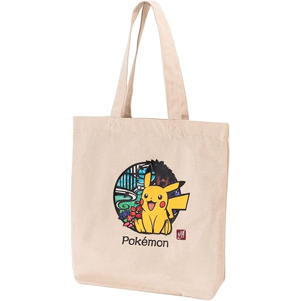 Amazon.co.jp: ポケモンピカチュウキャンバストートバッグ