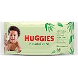 Huggies New Natural Care Baby Wipes, 56 count, Pack of 56