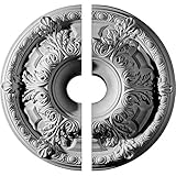 Ekena Millwork CM19GA2-03500 19"OD x 3 1/2"ID x 1 1/2"P Granada Ceiling Medallion, Fits Canopies up 