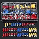 120ピース絶縁圧着バットスペードリングフォーク端子ワイヤコネクタキットセット22-10awg端子
