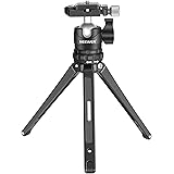 NEEWER カメラ用ミニ三脚 コンパクトな卓上三脚 360°薄型ボールヘッド付き 1/4"ArcaタイプQRプレート DSLRアクションカメラ用 スマートフォンホルダー ストリーム 旅行 ビデオブログ用 最大荷重17.6lb/8kg