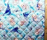 ＜Ｑキャラクター・キルティング生地＞アナと雪の女王（エルサ柄）（ブルー）＃７