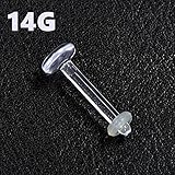 リテイナーリテーナー 14G16mm透明ピアスシークレットピアスクリアピアス軟骨ピアス