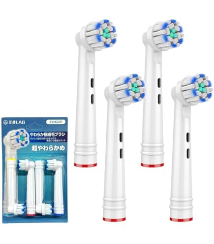 Amazon.co.jp: オーラルB 替えブラシ やわらか極細毛ブラシ EB60 4本