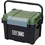 JEJアステージ 収納ボックス 日本製 耐荷重500kg キャンプ 工具箱 積み重ね [Xシリーズ シールドボックスシャット 500X] 幅52×奥行36×高さ34.5cm