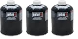 Weber(ウェーバー) バーベキュー コンロ ポータブルガス缶プレミアムモデル 470g 【日本正規品】 OD缶 キャンプ BBQ 燃料 [高出力/安定火力] まとめ買い3本セット 3402810