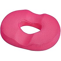 【美品】 穴あき円座クッション　ピンク 円座クッション ドーナツクッション 円座 クッション 産後 痔