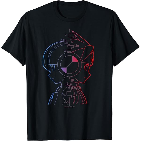 Amazon | ROCKMAN EXE フォルテ Tシャツ | Tシャツ・カットソー 通販