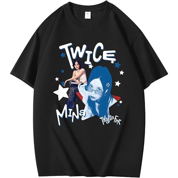 Amazon.co.jp: TWICE tシャツ 半袖 トワイスコンサートツアー周辺 丸首