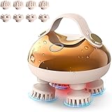 arboleaf ヘッドスパ 電動頭皮ブラシ 電動ブラシ HEAD SPA 赤色LED機能 IPX7防水 3種類3D動作モード 頭皮ブラシ 頭皮洗浄 電動ブラシ 頭皮ケア 頭筋ブラシ 乾湿両用 お風呂 全身適用 小型軽量 携帯便利 Type-C充電 