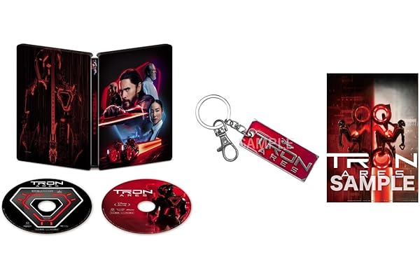 【Amazon.co.jp限定】トロン：アレス　４Ｋ ＵＨＤ ＋ ブルーレイ セット　スチールブック仕様　ロゴキーホルダー付コレクション　（A3ビジュアルシート付き） [Blu-ray]