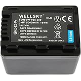WELLSKY VW-VBT380 VW-VBT380-K 5000mAh 互換バッテリー [ 純正充電器で充電可能 残量表示可能 純正品と同じよう使用可能 ] Panasonic パナソニック HC-V210M HC-V230M HC-V330M HC-V360M HC-V480M HC-V520M HC-V550M HC-V620M HC-V720M HC-V750M HC-VX980M HC-W570M HC-W580M HC-W850M HC-W870M HC-WX970M HC-W585M HC-WX990M HC-WXF990M HC-WX995M HC-VX985M HC-WX1M HC-WZX1M HC-VX1M HC-VZX1M HC-WXF1M HC-WZXF1M HC-VX990M HC-VZX990M HC-VX992M HC-VZX992M HC-WX2M HC-WZX2M HC-VX2M HC-VZX2M HC-W590M HC-WZ590M