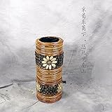 BAGEHUA インドネシア籐花瓶アップリケクラフト籐の花瓶花瓶花瓶の 4 つのリビングルームが 4 階の色彩で装飾されているサイズを 60 cm 高 D