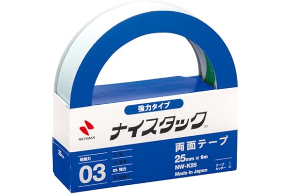 ニチバン 両面テープ ナイスタック (強力) 25mm×9m NW-K25