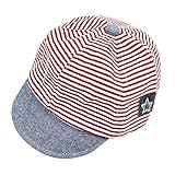 Zhaozhe ベビー用ハット 帽子 キッズ キャップ 日よけ帽子 男女兼用 紫外線対策 日焼け止め 熱中症予防 お出かけ つば広 野球帽 可愛い帽子 (レッド)