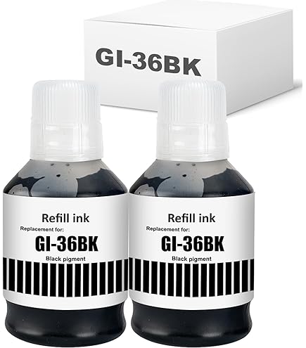 Amazon.co.jp: キヤノン用 GI-36BK 互換 顔料ブラック インク