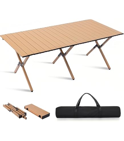 Amazon | ［訳あり品］ ピースパーク フォールディング ウッドテーブル