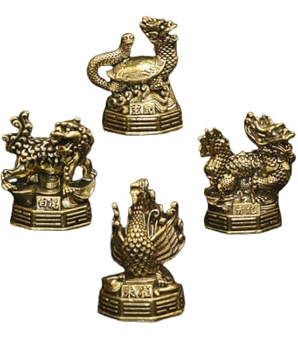 Amazon.co.jp: OBOROZUKI 四神相応セット 青龍 白虎 朱雀 玄武 風水