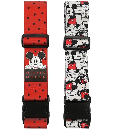 Amazon.co.jp: Disney Stitchラゲッジストラップ2ピースセット
