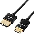 エレコム mini HDMI ケーブル 1m 4K × 2K対応 スーパースリム ブラック DH-HD14SSM10BK