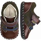 [ペディペド] pediped オリジナルズ Gordon ゴードン - ファーストベビーシューズ　チョコレートオリーブ S (6-12 mos) 【並行輸入】