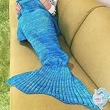 LAGHCAT Mermaid Tail Blanket Crochet and Mermaid Blanket for adult,Summer Super Soft Sleeping Bags(7