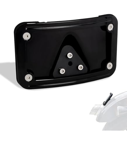 完全日本仕様 カーブド レイダウン ナンバーステーハーレー Amazon | 完全日本仕様 Meryken Customs Curved Laydown License