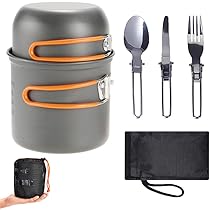 Amazon | クッカーセット キャンプ 直火 ソロ アルミ アウトドア