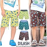 (ディラッシュ) DILASH初夏'16/鳥総柄ダブルガーゼハーフパンツ 140 ライム