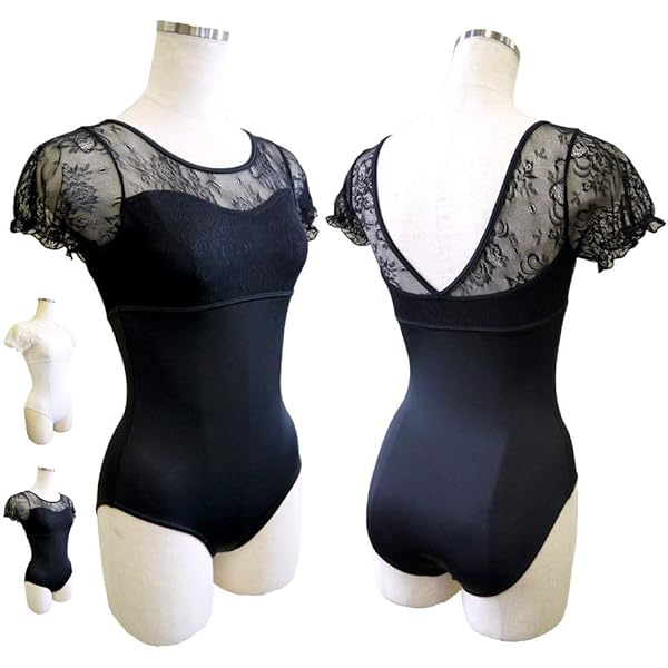 【未使用】BODILE　限定版　フロッキーフラワー　レオタード　黒　＊　バレエ 未使用】BODILE 限定版 フロッキーフラワー レオタード 黒