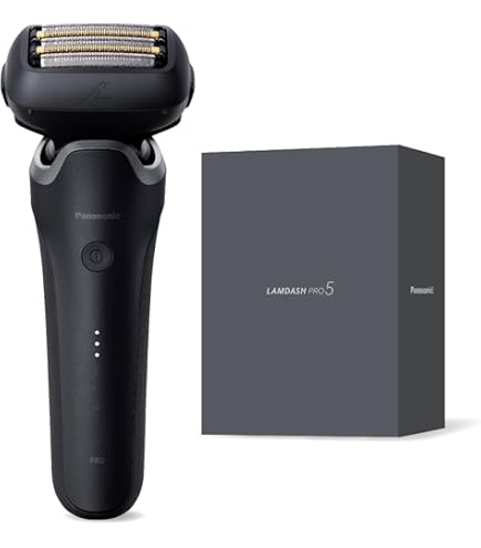 脱毛・除毛 Panasonic LAMDash Pro 5 ES-L550D-K Panasonic LAMDASH PRO 5-Blade Shaver: Deep Shave, Skin