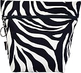 ポーチェ(pouche) 消臭ポーチ Ｓサイズ ビッグアニマル (ゼブラ(ネイビー))