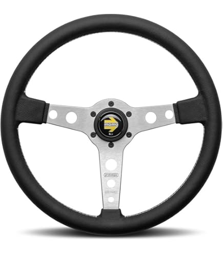 ＭomO Momo R1909/33L Steering Wheel (MOD 78 Black Leather), 1 Pack