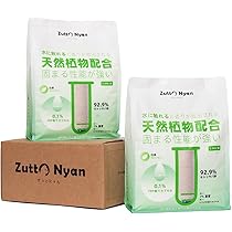 Amazon | Zutto Nyan キャッサバ 猫砂 固まる ケア用 天然素材