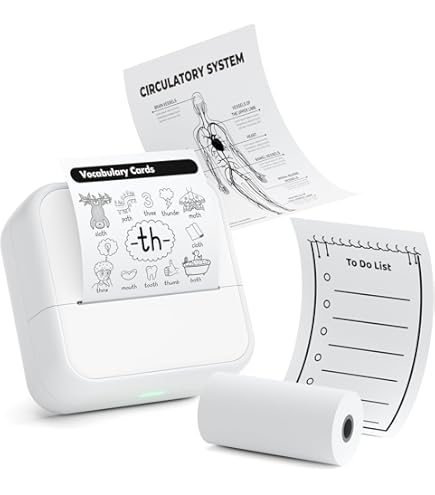 Amazon.co.jp: MANGOSLAB Nemonic 付箋プリンター インクレス 感熱