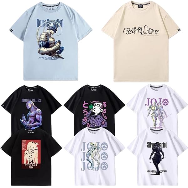 Amazon.co.jp: ジョジョ展 大阪展第6部ストーンオーシャンTシャツ