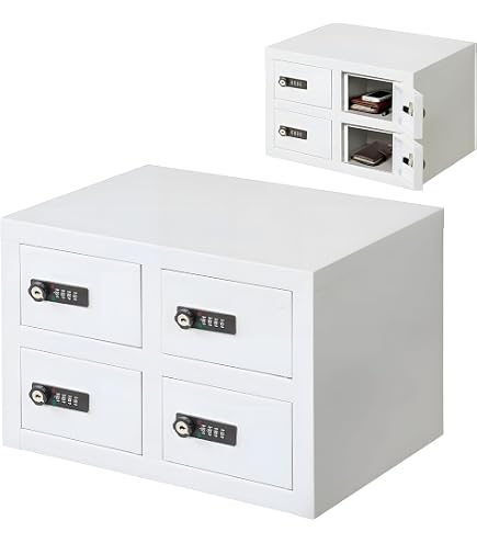 Amazon | 【法人割引】OSJ 貴重品ロッカー 4人用 小型 貴重品 金庫