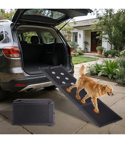 Amazon.co.jp: Pet Gear 三つ折りポータブルペットスロープ、犬と猫用