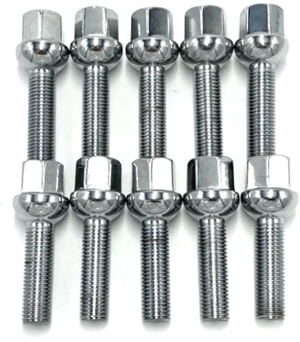 : 球面12R座面 ホイールメッキボルト 球面12R M14 P1