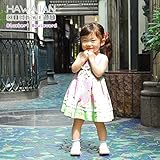 【輸入子供服】Blueberi Boulevard＜ピンクとグリーンチェックの花柄ワンピース＞ 24ヶ月サイズ（HKG-2-2）