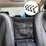 車オーガナイザー、beswill車メッシュオーガナイザー3層with 4ヘッドレストフックと2カラビナ入り、バリアBackseatペットKids