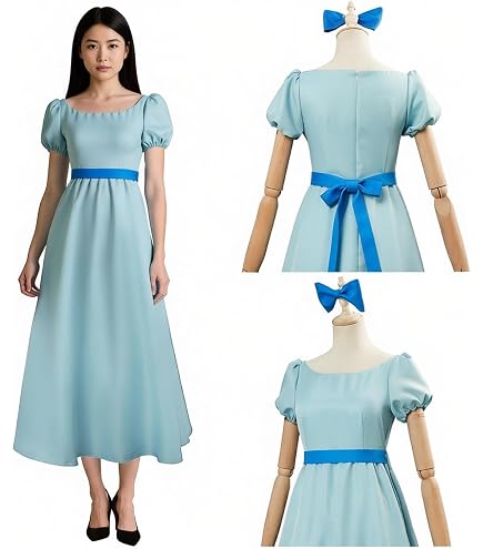 Dハロ仮装　ウェンディ　ウィッグ+ワンピースセット(ワンピースはMサイズ) Amazon.co.jp: ウェンディ/ディズニーハロウィン仮装、コスチューム