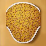 首かっくんにならない頭あて　ヘッドサポート　【つる草フローラル（黄）】　エルゴ・コラン他社抱っこひもにも！