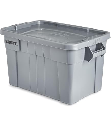 Amazon｜(26cm x 18cm x 15.8) - Rubbermaid 11.4l Roughneck Storage